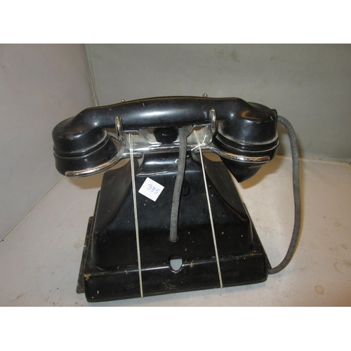 47 - Various black bakelite telephone parts