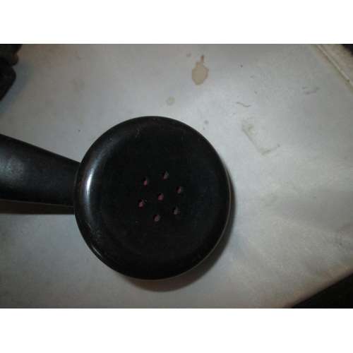 47 - Various black bakelite telephone parts