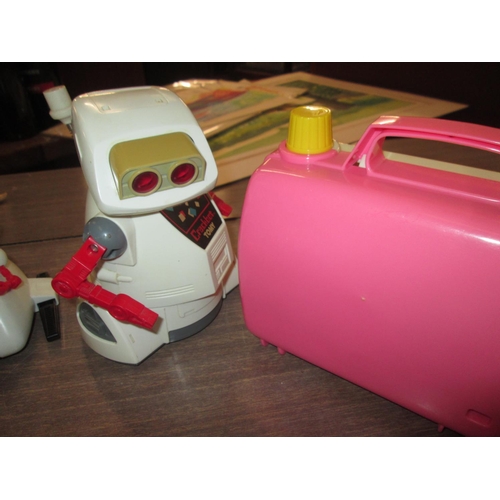 40 - Childs collectable toys : Tomy Crack Bot & Tomy Minor, Tomy phone and musical TV