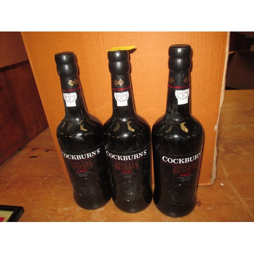 3 - 3 x bottles of Cockburns Special Reserve port