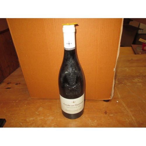 7 - 1 x Bottle of wine : Cuvee Du Vatican Chateauneuf du Pape 2007