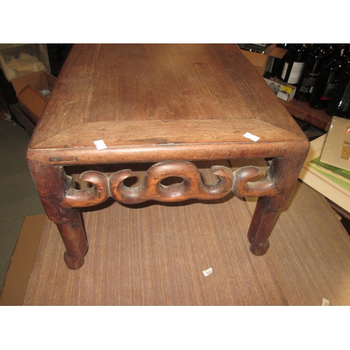 153 - Late 19th / early 20th century Chinese hardwood altar table 76 cms x 29 cms x 40 cms