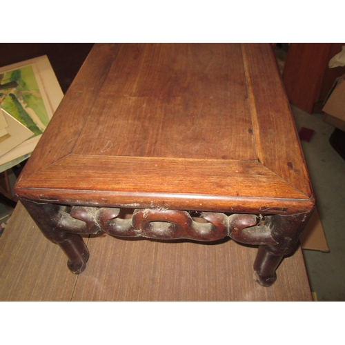 153 - Late 19th / early 20th century Chinese hardwood altar table 76 cms x 29 cms x 40 cms