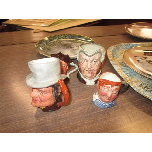 177 - Royal Doulton and other character jugs : Players advertising tray, collectors plates