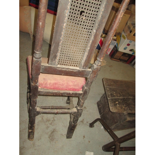 200 - 19th century cane back chair