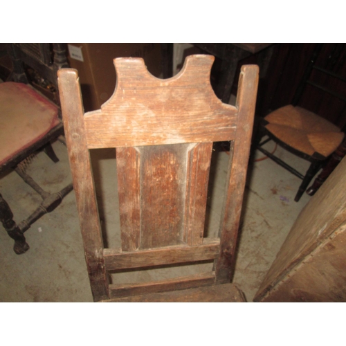 201 - Late 17th / early 18th century Welsh / Borders oak childs chair as found