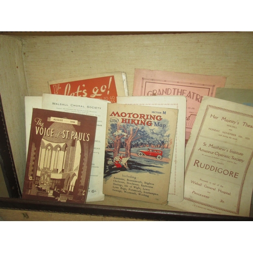 206 - Vintage Revelation suitcase with albums of mounted and loosely mounted photograph from the 1930's on... 