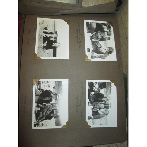 206 - Vintage Revelation suitcase with albums of mounted and loosely mounted photograph from the 1930's on... 