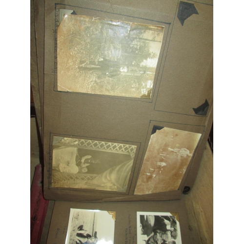 206 - Vintage Revelation suitcase with albums of mounted and loosely mounted photograph from the 1930's on... 