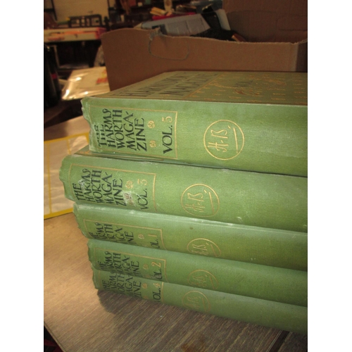 263 - Hardback volumes of Punch : 1919, 1916, 1915, 1918, 1922 & 1926, Harmsworth Magazine in 5 volumes