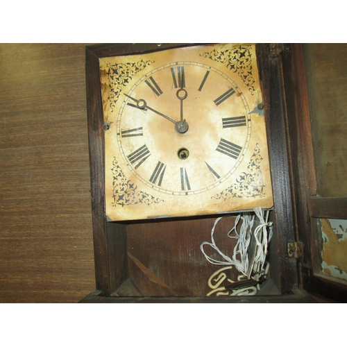 522 - Painted Edwardian wall clock