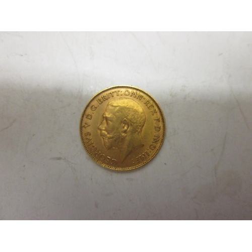 553 - 22 ct gold Half sovereign 1918