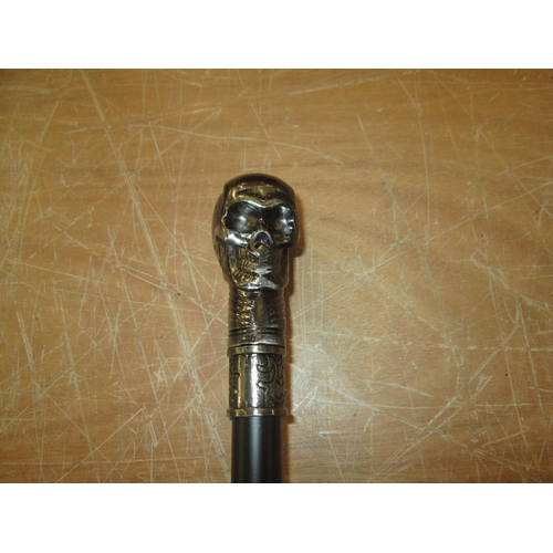 7 - Skull top walking cane