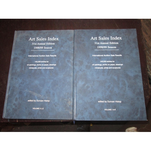 17 - 2 x volumes of the Art Sales Index 1998/1999, hardback