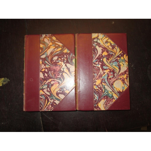 210 - 2 x Volumes : 2 x John Galsworthy books with fine quality leather bindings, 1929 & 1935