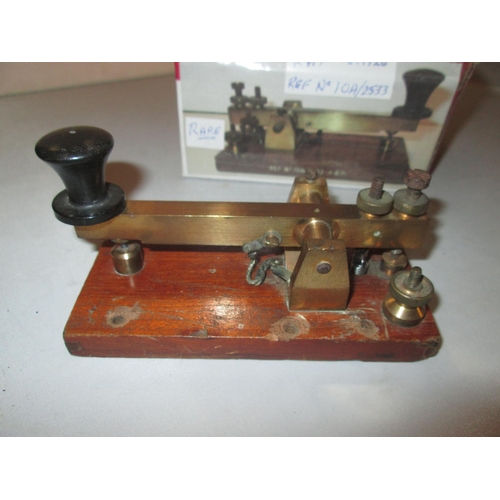 313 - Antique RAF Morse key 1920, Air Ministry ref No 10 A / 2533