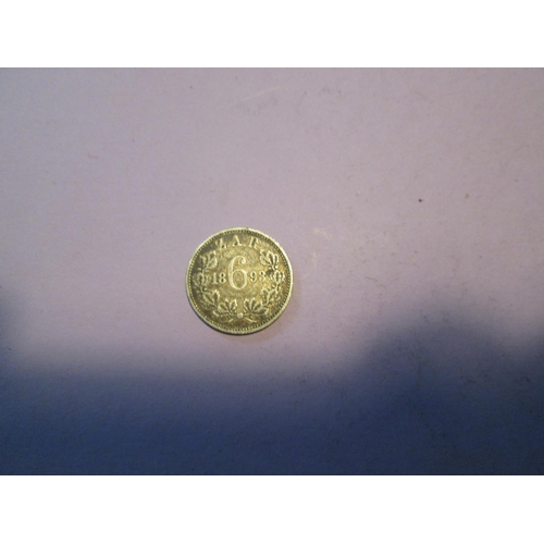 222 - Coin : South Africa 6 Pence 1893