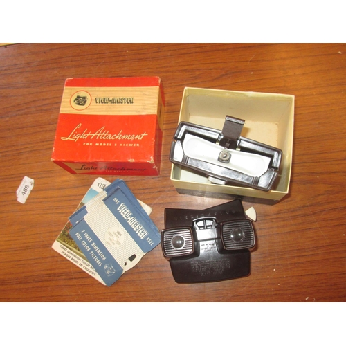 340 - Retro Viewmaster, with 6 photographic reels and light attachment