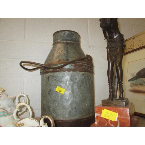 356 - Antique style milk churn