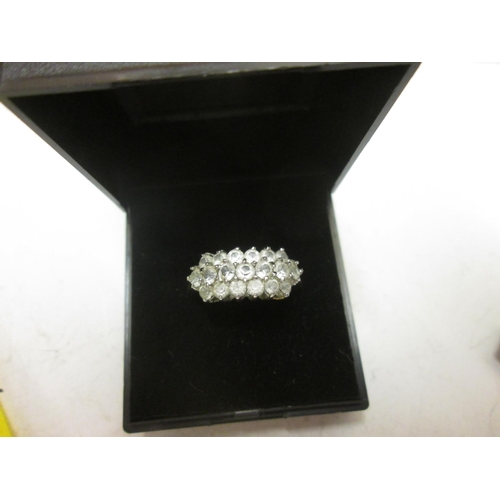 73 - unmarked ring set with paste size 58 in a presentation box