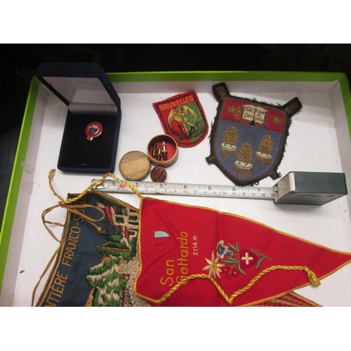 101 - Vintage enamelled IAE badge & lapel badges