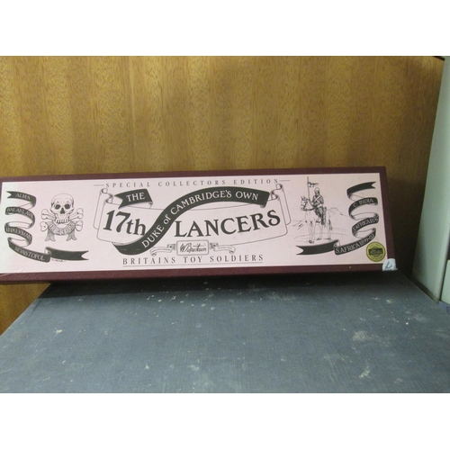 109 - Britains metal toy soldiers : 17th Lancers (boxed)