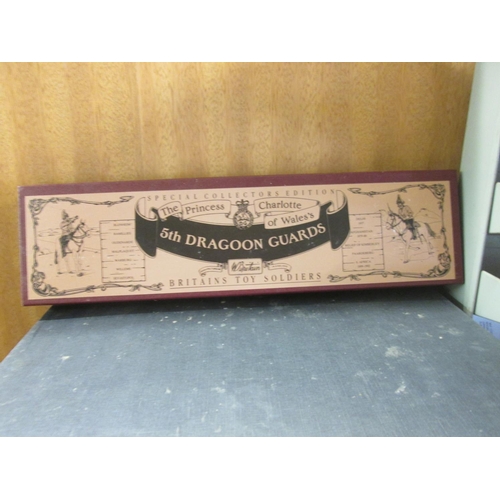 114 - Britains metal toy soldiers :5 th Dragoon Guards boxed