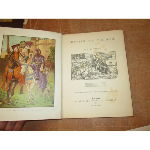 11 - Single volume : Spenser for Children by M H Towry, pub. Chatto & Windus 1878, h/bck. decorated board... 