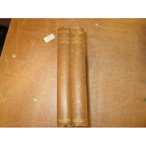 80 - 2 x volumes : 2 x Hardbacks The Works of Francis Thompson, pub Burns & Oates Ltd 1913