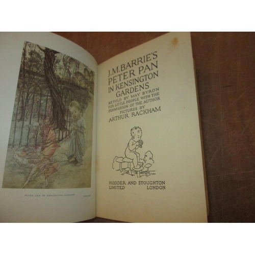 103 - Single Volume : Peter Pan in Kensington Gardens by J M Barrie, retold by May Byron, ill. A Rackham, ... 