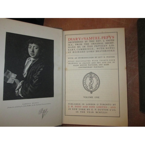 125 - The Diary of Samuel Pepys deciphered by Rev. J Smith pub J M Dent 1924 in 2 x volumes