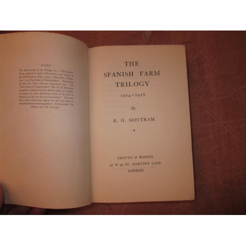 130 - Single Volume : The Spanish Farm Trilogy 1914 - 1918 by R M Mottram, pub Chattor & Windus 1927