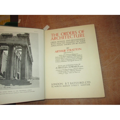 136 - Single Volume : The Orders of Architecture by A Stratton pub B T Batsford 1931, 1st edition