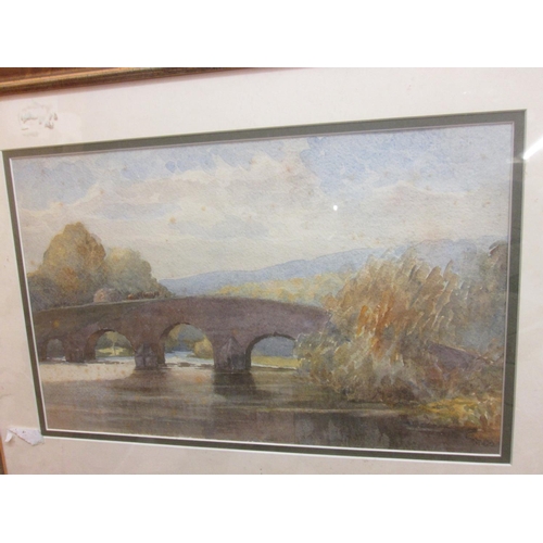 3 - 2 x 20th century initialled watercolours 22 cms x 36 cms & 24 cms x 30 cms & charcoal and pencil ful... 