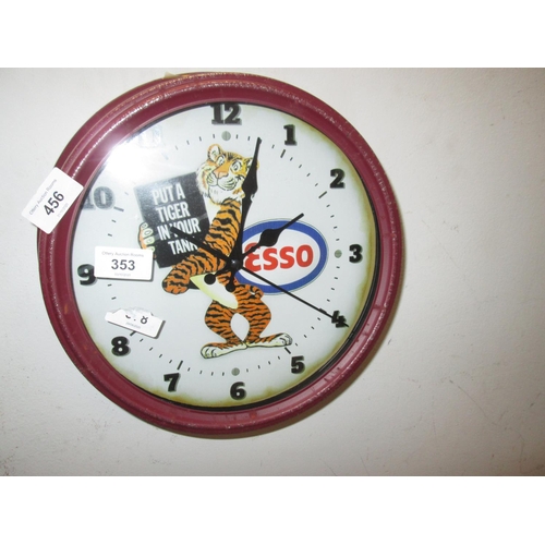 297 - ESSO advertising wall clock