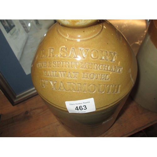 304 - Stoneware flagon : Savory of Yarmouth