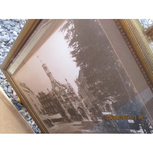 6 - Various pictures and prints & San Miguel mirror / blackboard
