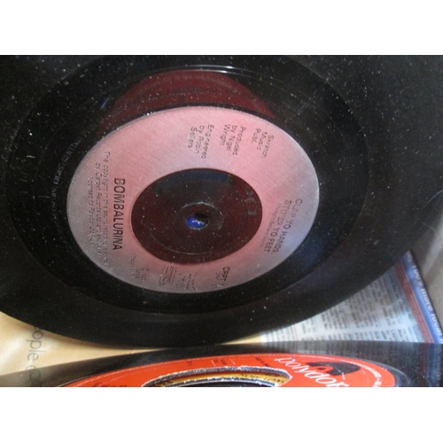 48 - Carton of records 45s : 1960s- 1980s pop, all without sleeves