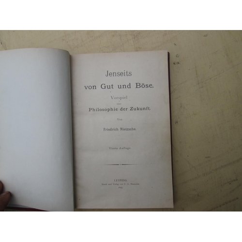 7 - Single Volume : Jenseits Von Gut Und Bose by Frederich Nietzche, 4th Edition 1895, published by Naum... 