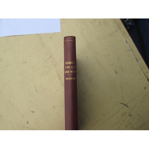 7 - Single Volume : Jenseits Von Gut Und Bose by Frederich Nietzche, 4th Edition 1895, published by Naum... 