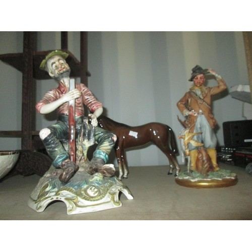 8 - 2 x Capo Dimonte (both with damage) and Beswick horse (restored)