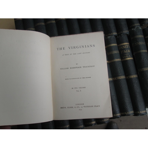 50 - Complete Works of Thackery with many illustrations, hardback in 26 volumes