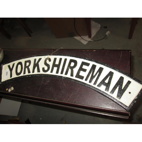 118 - Cast iron Yorkshire Man sign