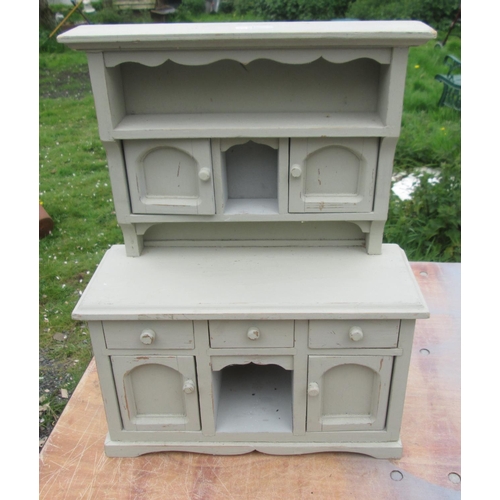 68 - Painted miniature painted wood dresser (apprentice piece)