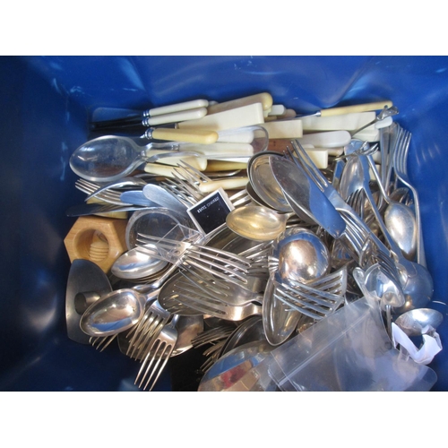 7 - Large amount of silver plated flatware and cutlery