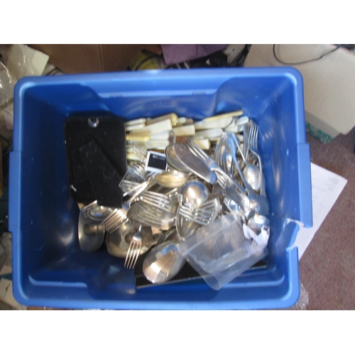 7 - Large amount of silver plated flatware and cutlery