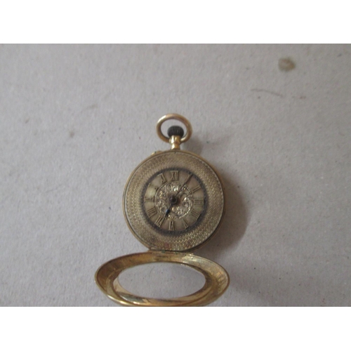 16 - Late 19th / early 20th century ladies fob watch in 18 ct gold case