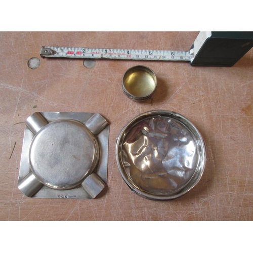 65 - Solid silver ashtray and scrap silver 82 g