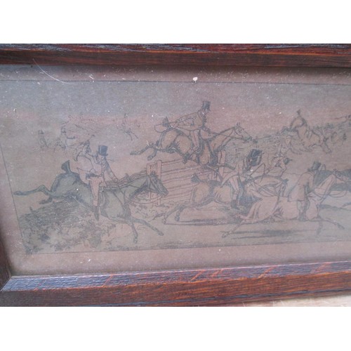 94 - 19th century  hunting print : 12 gens humana ruit O'Crus O'Brachia !