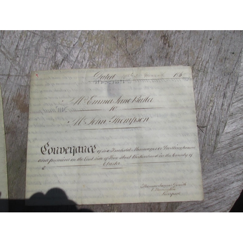 158 - 2 x 19th century Indentures